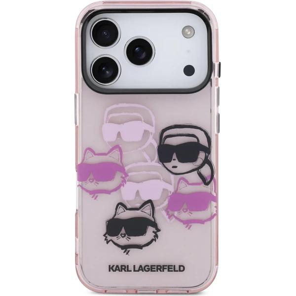 Karl Lagerfeld IML Multi K&CH Heads Zadný Kryt pre iPhone 17 Pro ružový - Puzdra - Obrázok 13c4d47bd45f44acbdcb6d1a549eace9