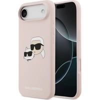 Karl Lagerfeld Liquid Silicone Double Heads MagSafe kryt iPhone Air ružový - Puzdra