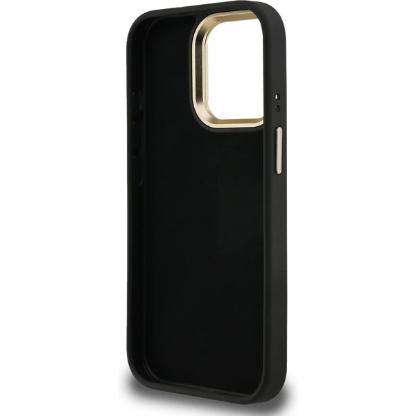 Guess PU 4G Metal Logo Stand Camera Frame kryt iPhone 15 Pro Max čierny - Puzdra - Obrázok 1404be25a0a64091a460f7a2b5d079dd