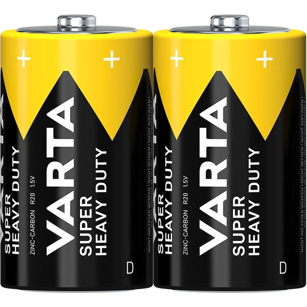 Varta R20/2P Superlife zinkovo-uhlíková batéria D (2ks) - Batérie - Obrázok 140A000601