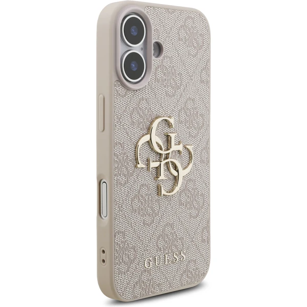 Guess PU 4G Metal Logo Strap kryt iPhone 17 ružový - Puzdra - Obrázok 141486f522ce48069f36f987e91691f9
