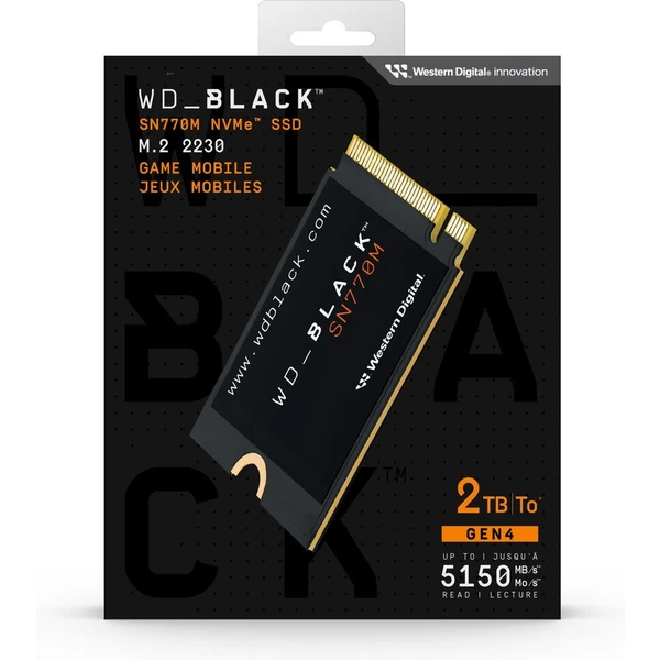 WD Black SSD SN770 2TB NVMe M.2 2230 - SSD - Obrázok 1453000N01
