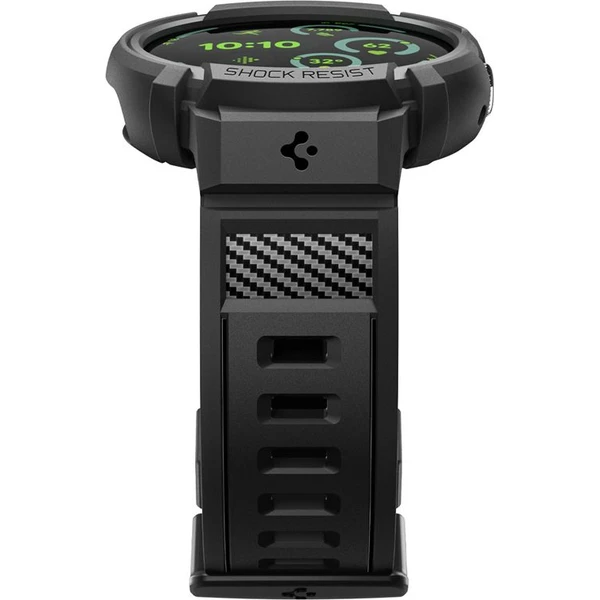 Spigen Rugged Armor Pro + Stand, matná čierna - Google Pixel Watch 5/4 45mm - Puzdra - Obrázok 14639e0e4022499f9f57c1775b269193