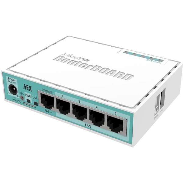 MikroTik BOARD RB750Gr3 hEX router biely - Wi-Fi routery - Hlavný obrázok
