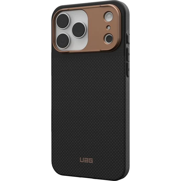UAG Fibr Armr MagSafe kryt iPhone 17 Pro Max kevlar čierny/bronzový - Puzdra - Obrázok 149fe3f53c5d45d0820a1ee9bb0e6a2b