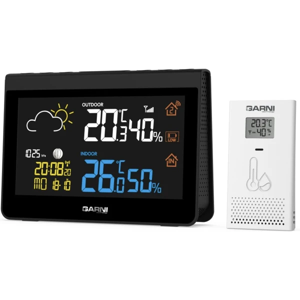 GARNI 612 Precise Meteorologická stanica čierna - Meteorologické stanice - Obrázok 14D5000N01