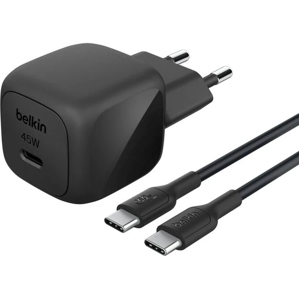 Belkin BOOST CHARGE ™ 45W USB-C Power Delivery PPS nabíjačka, 1m USB-C/USB-C kábel čierna - Nabíjačky - Hlavný obrázok