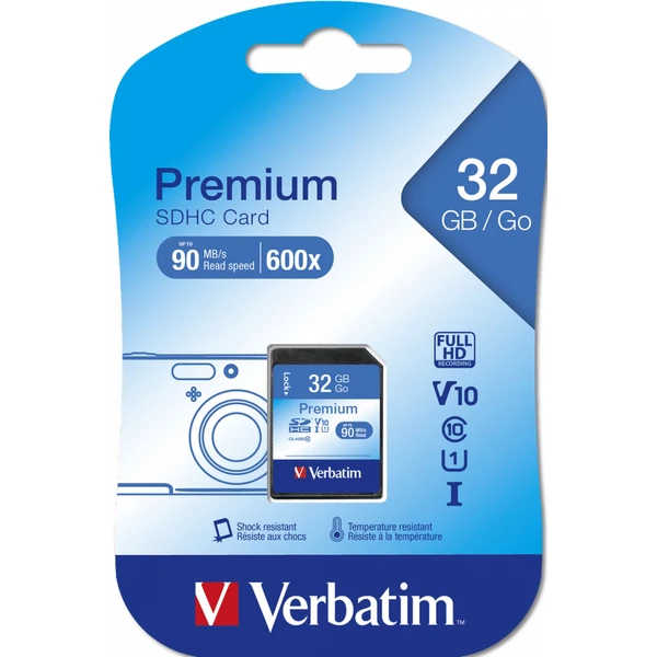 Verbatim Premium SDHC 32GB - Pamäťové karty - Obrázok 14N3000J01