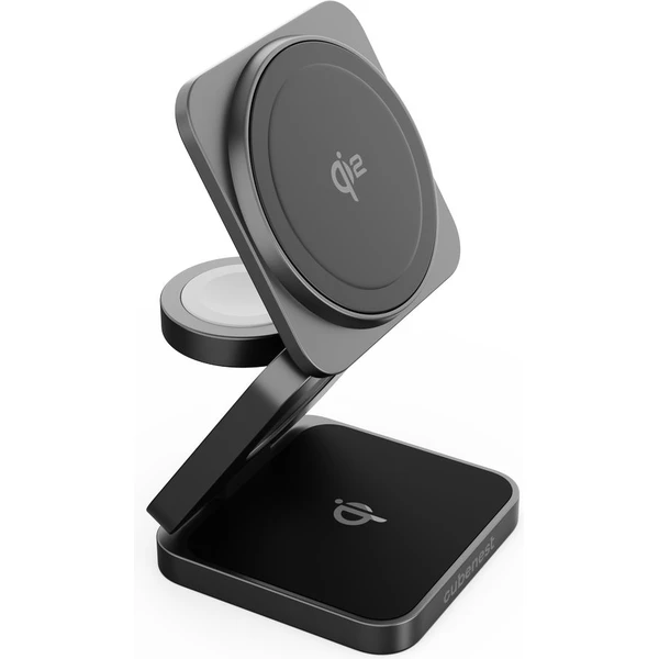 Cubenest SQ312 Fold Pro Qi2 (MagSafe) 3v1 magnetická nabíjačka čierna - Nabíjačky - Obrázok 14PF000N01
