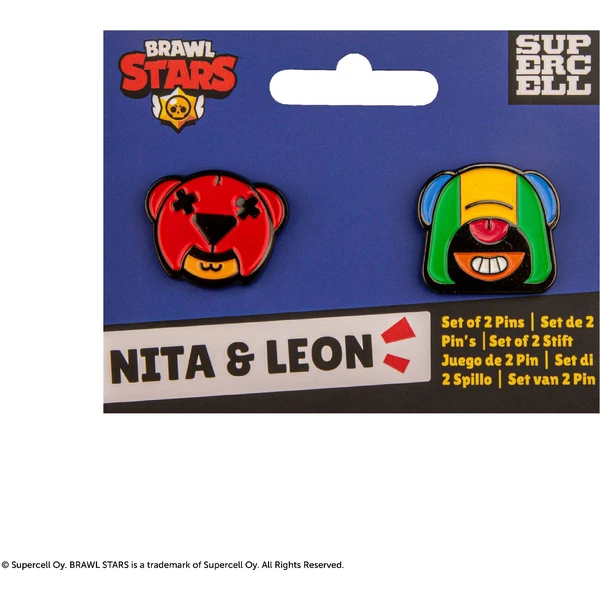 Set odznakov Brawl Stars - Nita & Leon - Odznaky - Obrázok 14PN000K01