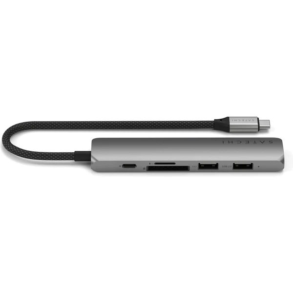 Satechi 6v1 USB-C Slim viacportový adaptér vesmírne šedý - USB huby - Obrázok 14UB000P01