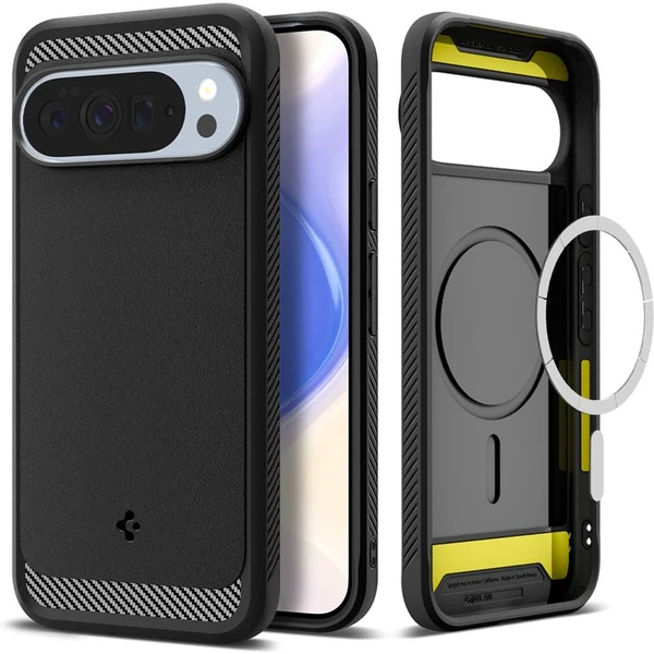 Spigen Rugged Armor MagSafe kryt Google Pixel 10 Pro XL matne čierny - Puzdra - Hlavný obrázok