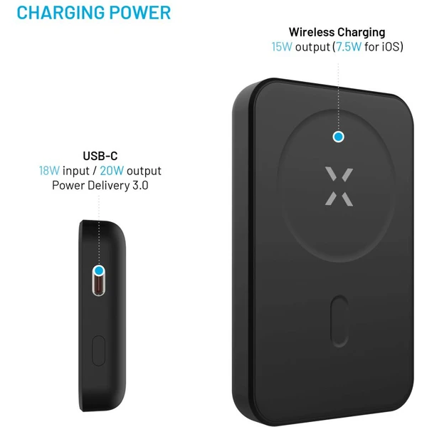 FIXED MagZen powerbanka s bezdrôtovým nabíjaním a Magsafe, 6000 mAh, čierna - Powerbanky - Obrázok 14c1870155ae403bb6ad3f1d36350b4f