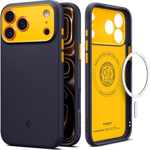 Spigen Nano Pop MagSafe kryt iPhone 18 Pro/17 Pro blueberry navy - Puzdra - Obrázok 14f421e5b58446d09720549456166874
