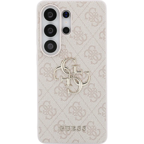 Guess PU 4G kovový kryt s logom Samsung Galaxy S26 Ultra ružový - Puzdra - Obrázok 15070568bc104a08bea6081c923cbd68