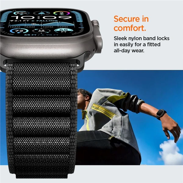 Spigen Fabric Band (hook) remienok Apple Watch 49/46/45/44mm čierny - Remienky - Obrázok 153f659b45a947368a71ef5febb300bd