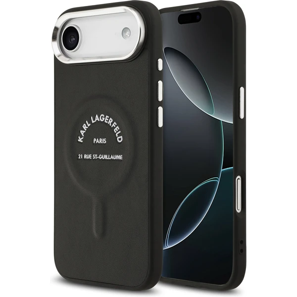 Karl Lagerfeld PU RSG Logo MagSafe kryt iPhone Air čierny - Puzdra - Hlavný obrázok