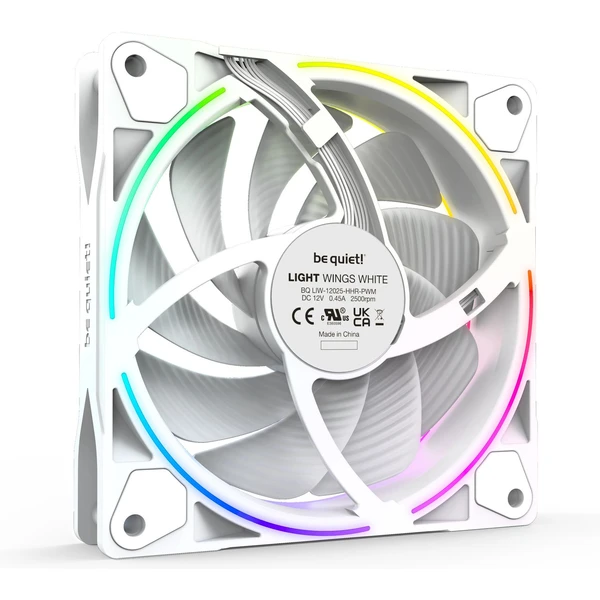 Be quiet! Light Wings White 120 mm vysokorýchlostný ventilátor 3ks - Ventilátory pre PC - Obrázok 15MA000601
