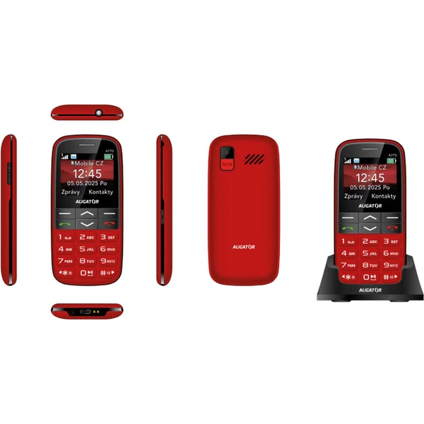 ALIGATOR A770 Senior + stolná nabíjačka červený - Mobilné telefóny - Obrázok 15WG000J01
