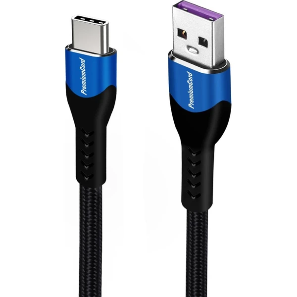PremiumCord super fast charging 5A USB-C - USB-A 2.0 kábel 0,5m - Káble a redukcie - Obrázok 15a108f6166d44b9bccfe8854339c57e