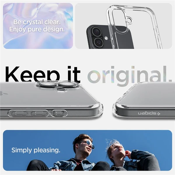 Spigen Ultra Hybrid kryt iPhone 16 Plus crystal clear - Puzdra - Obrázok 15f115b90a77420b94a0f0fda2ed987f