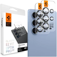 Spigen Glass TR EZ Fit Optik Pre HD sklá na fotoapará Samsung Galaxy S25 Ultra čierna (2 ks) - Ochranné fólie a sklo