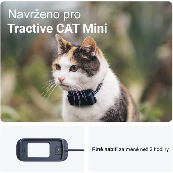 Tractive USB-A napájací kábel pre CAT Mini tmavomodrý - Káble a redukcie - Obrázok 1603000L01