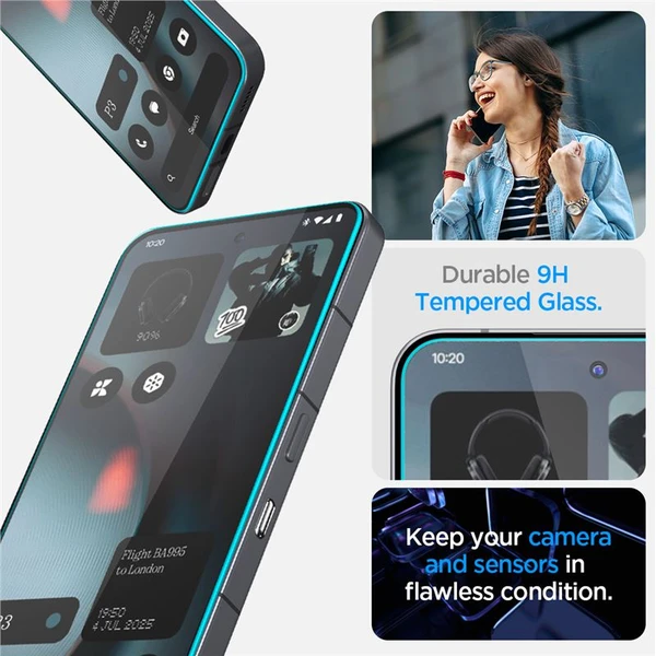 Spigen Glass tR EZ Fit tvrdené sklo Nothing Phone (3) číre (2 ks) - Ochranné fólie a sklo - Obrázok 1609b06859884c2998aba5ffd74ae4c2