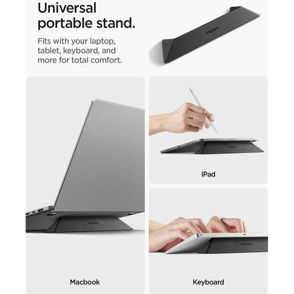 Spigen Slim Fold Laptop Stand LD201-S4 stojanček pre notebook/MacBook čierny - Stojany - Obrázok 1658e636432a4531a2314a708948057b