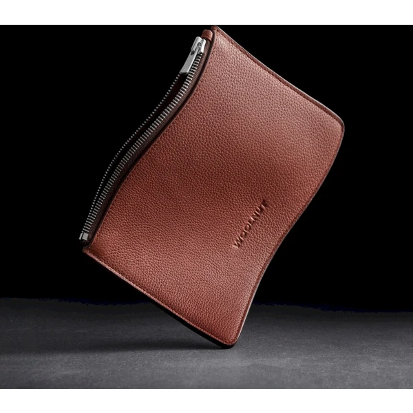 Woolnut Leather Pouch (Flat) kožené púzdro hnedé - Organizéry - Obrázok 1668000701