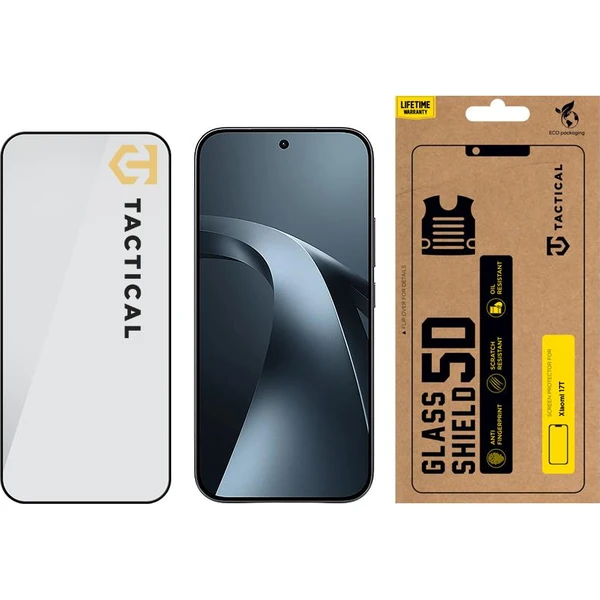 Tactical Glass Shield 5D sklo pre Xiaomi 17T Black - Ochranné fólie a sklo - Obrázok 16886137cbbc4312929bf0a3914a3d4d