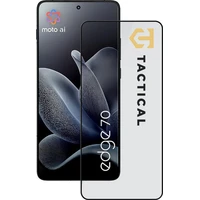 Taktický sklenený štít 5D sklo pre Motorola Edge 70 čierne - Ochranné fólie a sklo