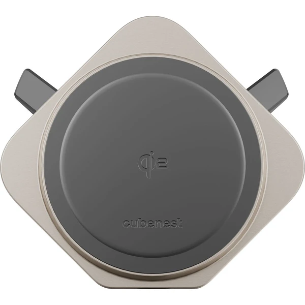 CubeNest SQ1C1 Qi2 (MagSafe) držiak do auta s nabíjaním titánový - Držiaky - Obrázok 16BC000K01