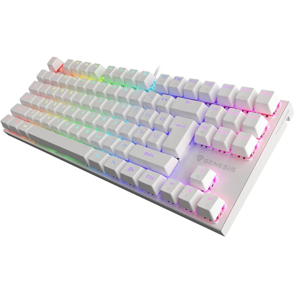 Genesis THOR 303 TKL Outemu Brown mechanická klávesnica CZ/SK biela - Klávesnice - Obrázok 16C6000N01