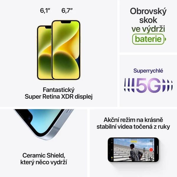 Apple iPhone 14 512GB žltý - Mobilné telefóny - Obrázok 16RL100501
