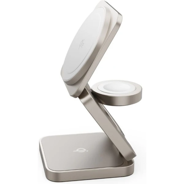 Cubenest SQ312 Fold Pro Qi2 (MagSafe) 3v1 magnetická nabíjačka titánová - Nabíjačky - Obrázok 16S8000J01