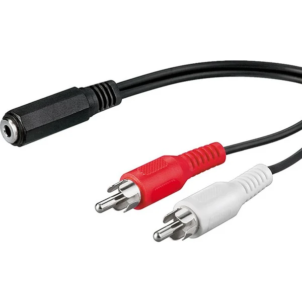 PremiumCord 3,5mm/2xCinch kábel 1,5m čierny - Káble a redukcie - Hlavný obrázok