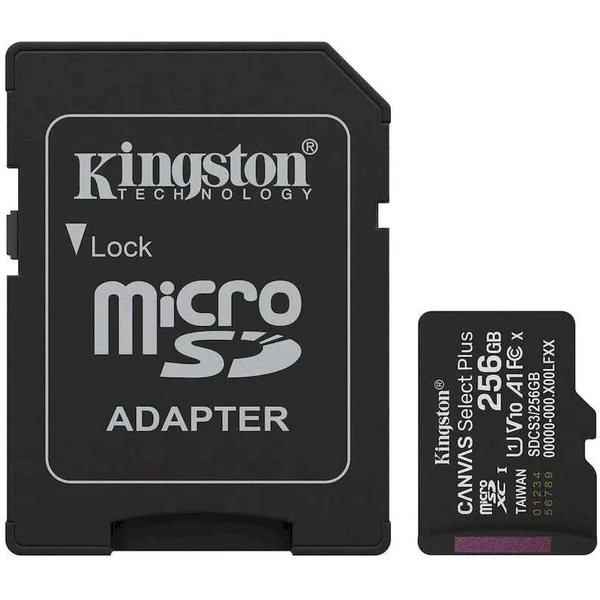 Kingston Canvas Select Plus microSDXC 256GB + SD adaptér - Pamäťové karty - Hlavný obrázok