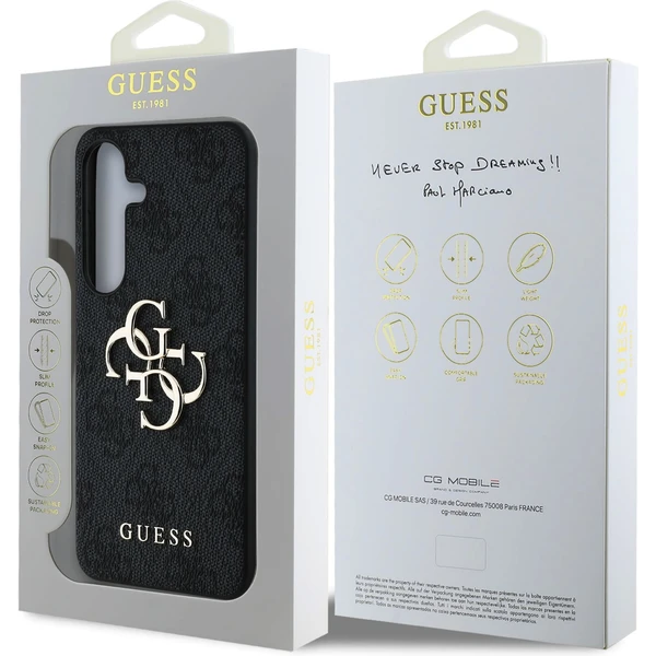 Guess PU 4G Metal Logo kryt Samsung Galaxy S25+ sivý - Puzdra - Obrázok 16fa36fe8d0c4228846f85d8715aa128