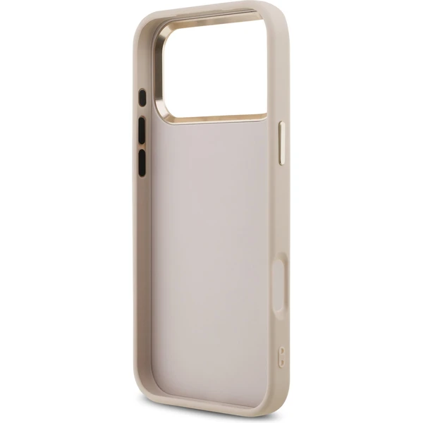 Guess PU Leather 4G Metal Logo Gold Frame MagSafe kryt iPhone 17 Pro Max ružový - Puzdra - Obrázok 1758a35dae104b07bb332fbbb8b94ebe