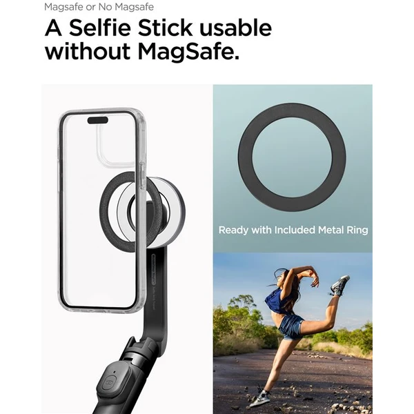 Spigen MagSafe Tripod Selfie Stick čierna - Držiaky - Obrázok 176332e19f8341628fa75ca9160f8973