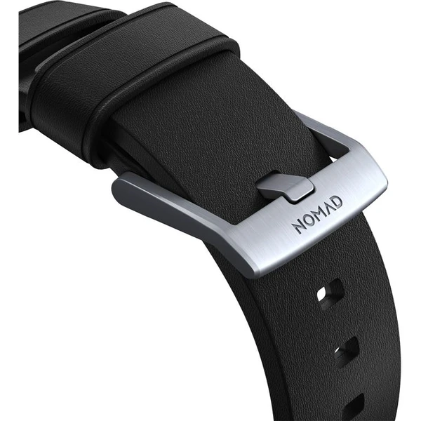Nomad Active Strap Pre hydrofóbny kožený remienok Apple Watch 49/45/44/42mm čierny/strieborný - Remienky - Obrázok 17G1000K01