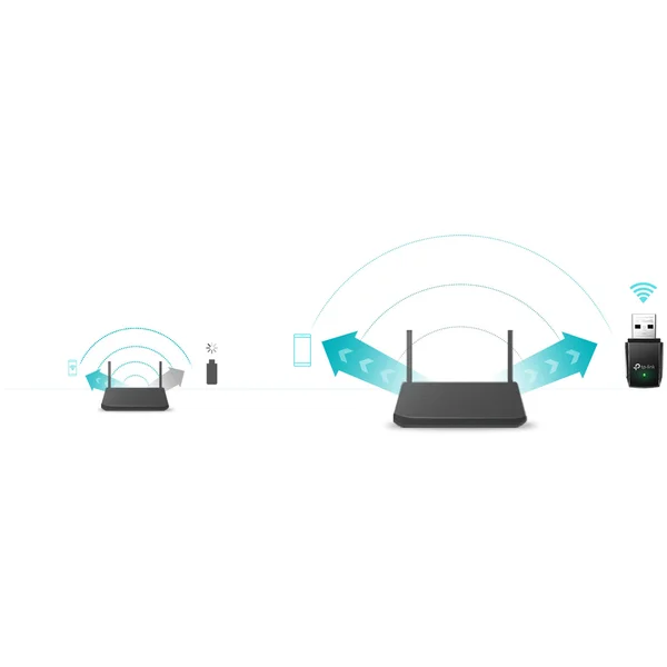 TP-Link Archer T3U WiFi USB adaptér - Sieťové karty - Obrázok 17QFF00101