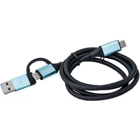 i-tec 2v1 napájací kábel 4K 1m čierny - Káble a redukcie