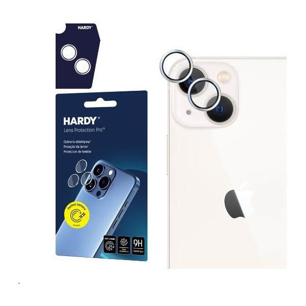 3mk Hardy Lens Protection Pre sklá na fotoaparát Apple iPhone 15/15 Plus strieborná