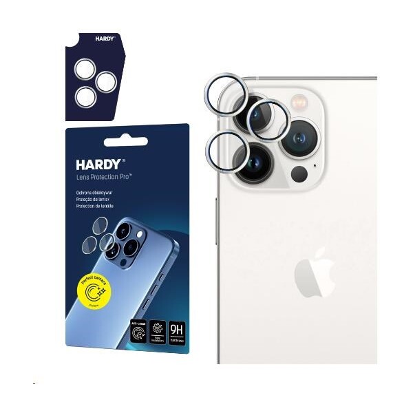 3mk Hardy Lens Protection Pre sklá na fotoaparát Apple iPhone 13 Pro/13 Pro Max strieborná