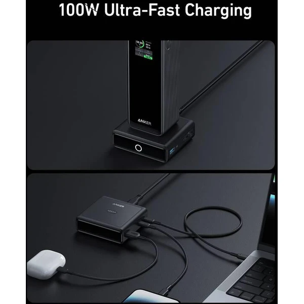 Anker nabíjacia stanica 100W 2xUSB-C, 1xUSB, 1xkonektor pre Prime powerbanku čierna - Nabíjačky - Obrázok 181b8f3b9f494ce6b9c7969961b752bf