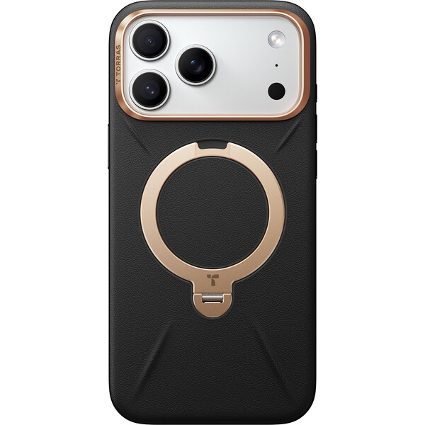 E-shop Torras Ostand Q3 VegSkin MagSafe kryt iPhone 17 Pro Max obsidiánová čierna