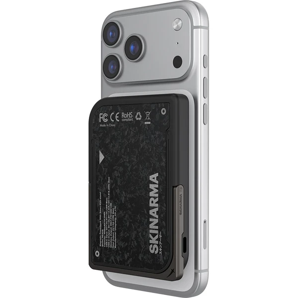 SKINARMA Vektor Nexus MagSafe powerbanka (5000 mAh) 20W, USB-C PD, Onyx - Powerbanky - Obrázok 1841ff5b0c1b49eb99487a454e258d04