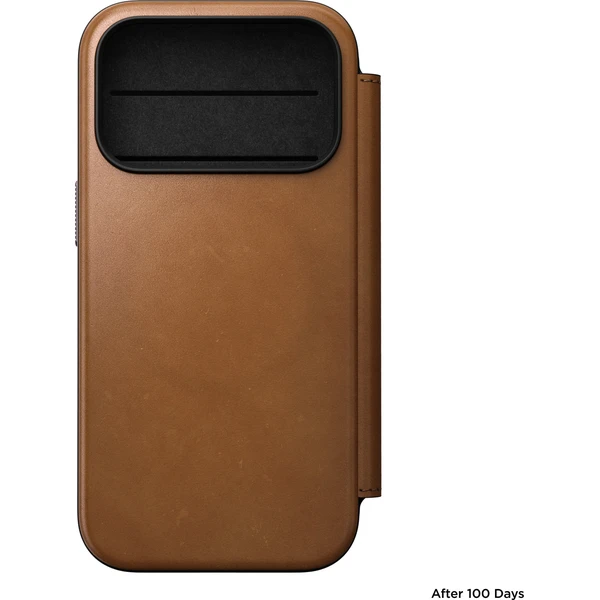 Nomad Modern Leather Folio MagSafe kožené puzdro iPhone 18 Pro English Tan - Puzdra - Obrázok 1845ea1c40da4ce49976e49093bbc804